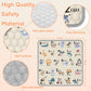 Baby Play Mat 59' X 59', Thickened Soft Floor Mat, Waterproof And Non-Slip Crawling Play Mat, Machine Washable Foldable Crawli