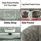 2-In-1 Shopping Cart And High Chair Cover For Baby, Padded Cover, Fold'N Roll Style, Portable With Carry Bag (Gray Grid)