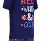 Unique Baby Boys Red, White & Cool 2 Piece 4Th Of July Outfit (4T)