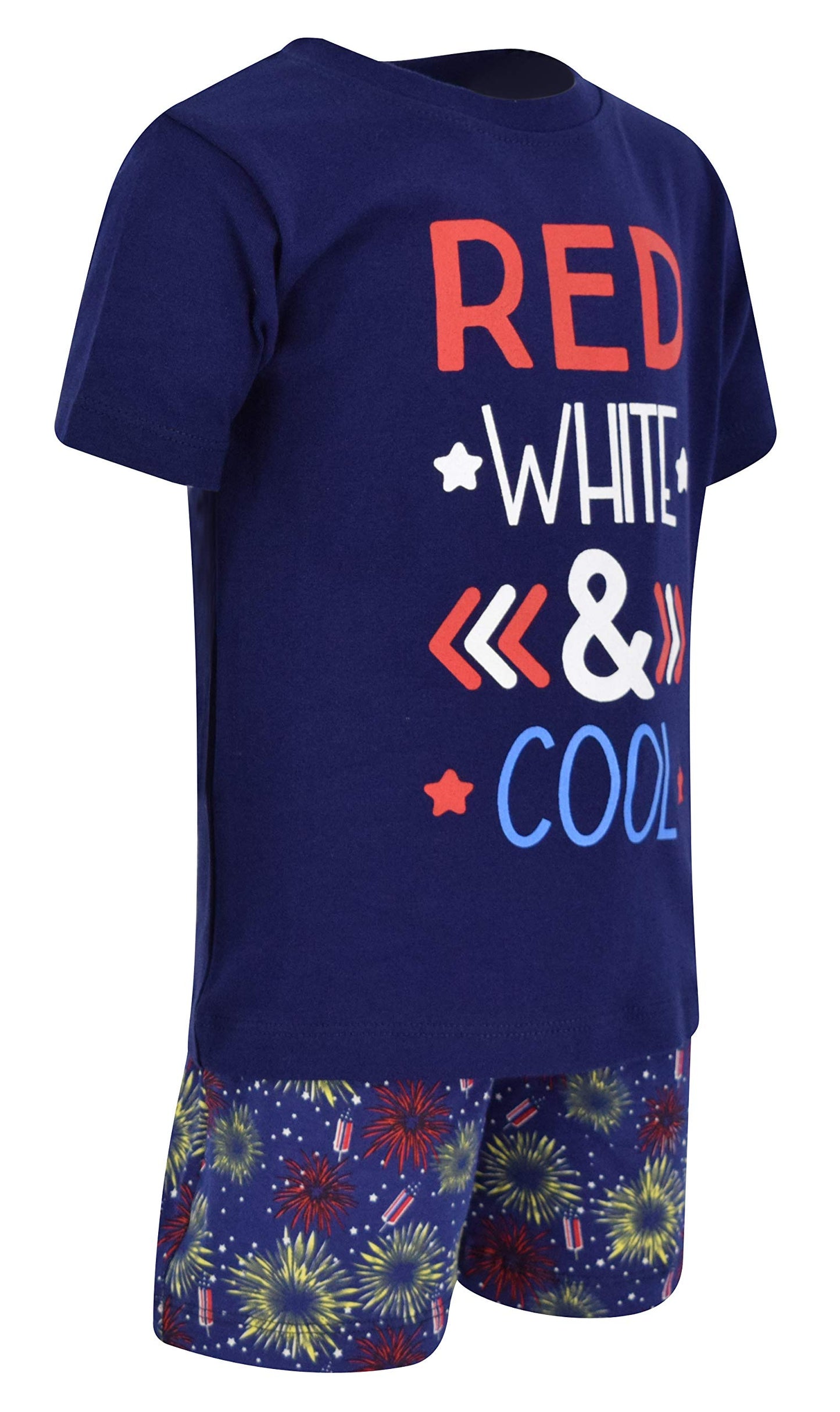 Unique Baby Boys Red, White & Cool 2 Piece 4Th Of July Outfit (4T)