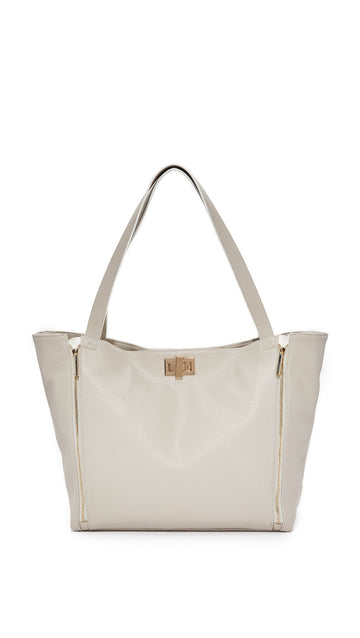 Rosie Pope Diaper Bag, Sloane Tote, Grey/White