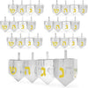 The Dreidel Company Hanukkah Fillable Dreidel Transparent Clear Can Be Filled With Hanukkah Gelt Or Hanukkah Chocolate (96-Pack)