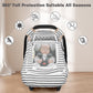 Car Seat Cover Baby,Winter Car Seat Covers for Boys Girls,Grey Infant Car Seat,Lined with Minky Dots Fabri, Double-Layer Windows
