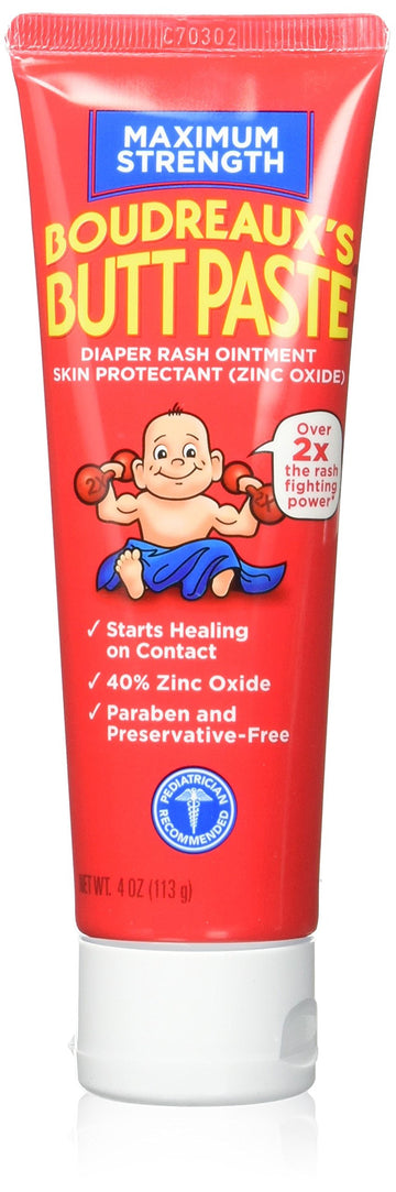 Boudreauxs Maximum Strength Butt Paste - 4 Oz (Pack Of 2)