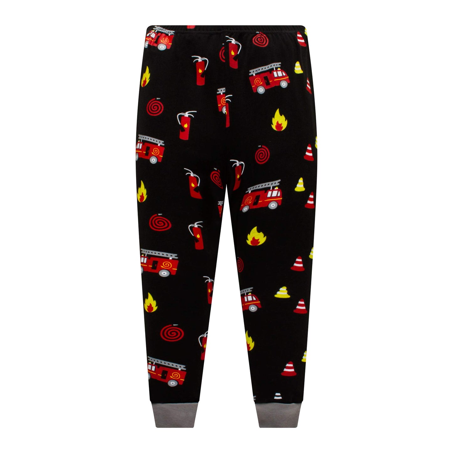 Boys Pajamas Fire Truck 100% Cotton Christmas Pjs Toddler 2 Piece Long Sleeve Sleepwear Kids Fireman Clothes Set 7T