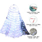Zfbird Led Butterfly Wings Light Up Fairy Wings Luminous Butterfly Costumes For Halloween, Christmas And Belly Dance White