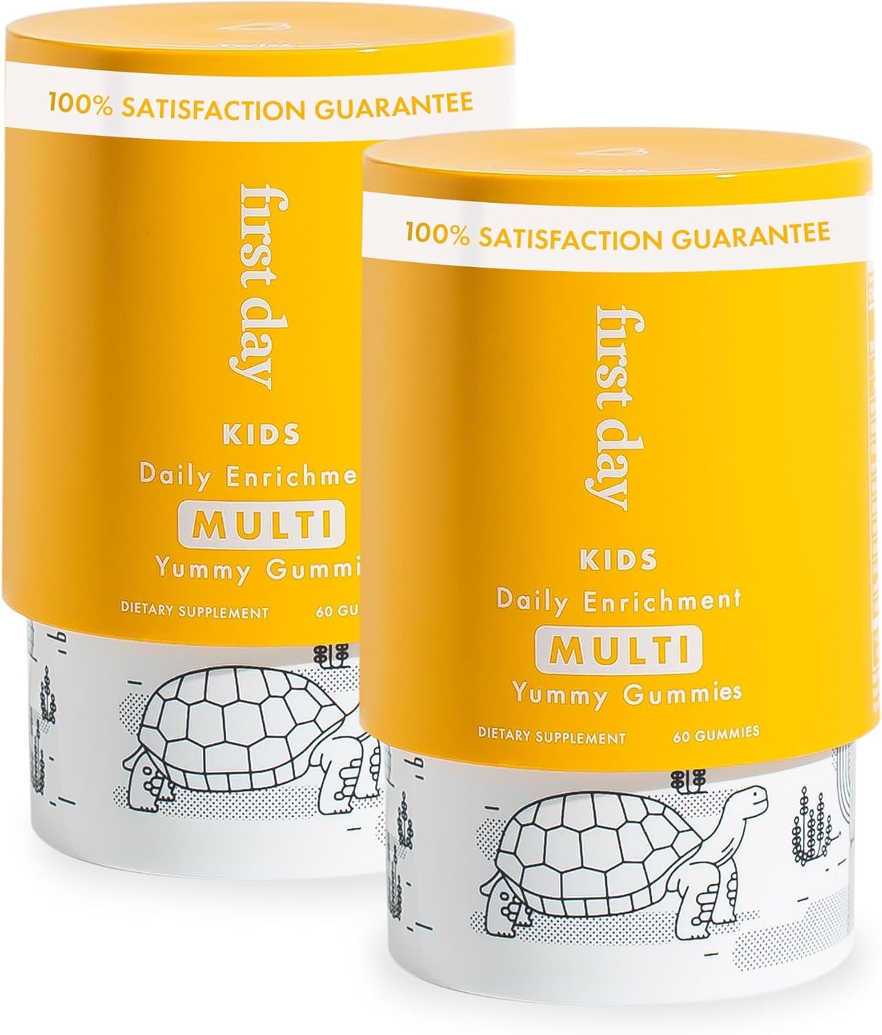 First Day Kids Essential Multivitamin Gummies, Vitamin A, D3, B6, B12, C, K2 & More + Organic Fruits & Veggies For Growth, Brain