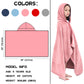 Hiturbo Kids Hooded Fleece Towel: Soft Plush Pool Beach Towel Wrap - 50'X30' Toddler Bath Blanket For Boys Girls 3-12 Years (P