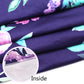 Carseat Cover Girls, Multiuse - Nursing Breastfeeding Covers, Purple Flower Theme, Car Seat Canopy, Stretchy Soft Breathable