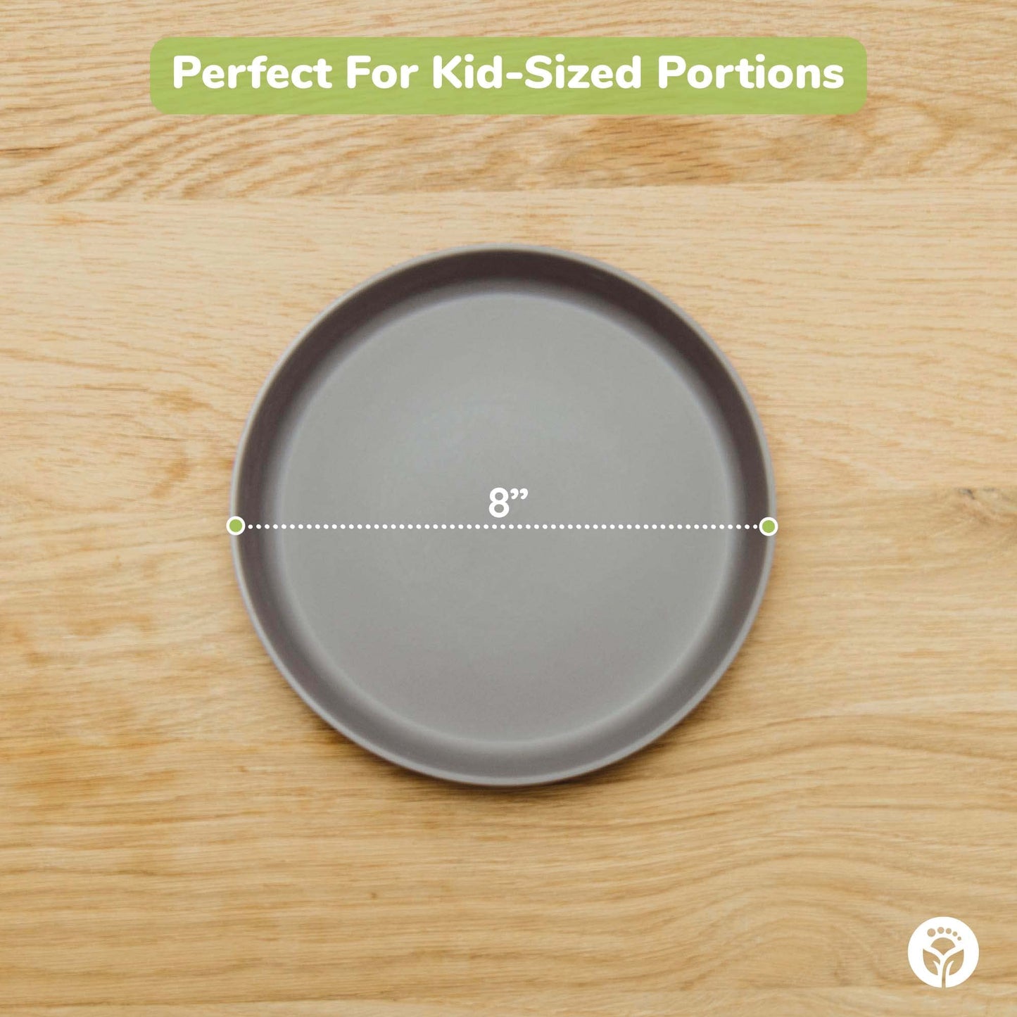 Weesprout Bamboo, Silicone, Melamine Dishware Plate With Lids, Set Of 4, Kid-Sized Design For Leftovers, Dishwasher Safe (Pink,