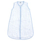 Hudson Baby Unisex Baby Muslin Cotton Sleeveless Wearable Sleeping Bag, Sack, Blanket, Blue Stars, 12-18 Months