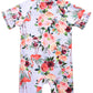 Cadocado Toddler Orange Swimsuit One Piece Rash Guard Shirt Sun Protection Bathing Suit,Flamingo,6-9 Month