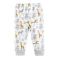 Hudson Baby Unisex Baby Cotton Pants And Leggings, Yellow Safari, 3 Toddler