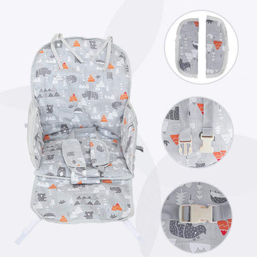 High Chair Pad, High Chair Cushion, Cute Pattern, Comfortable Seat Belt Design, Soft And Comfortable Seat Cushion Breathable Pad