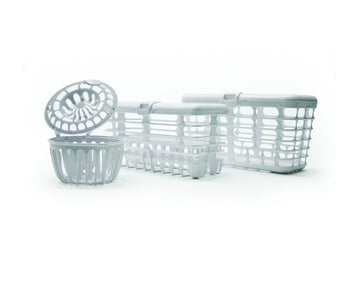 Prince Lionheart Made In Usa High Capacity 3-In-1 Dishwasher And Spill Proof Vave Cleaner Basket For Toddlers & Infants Bottle P