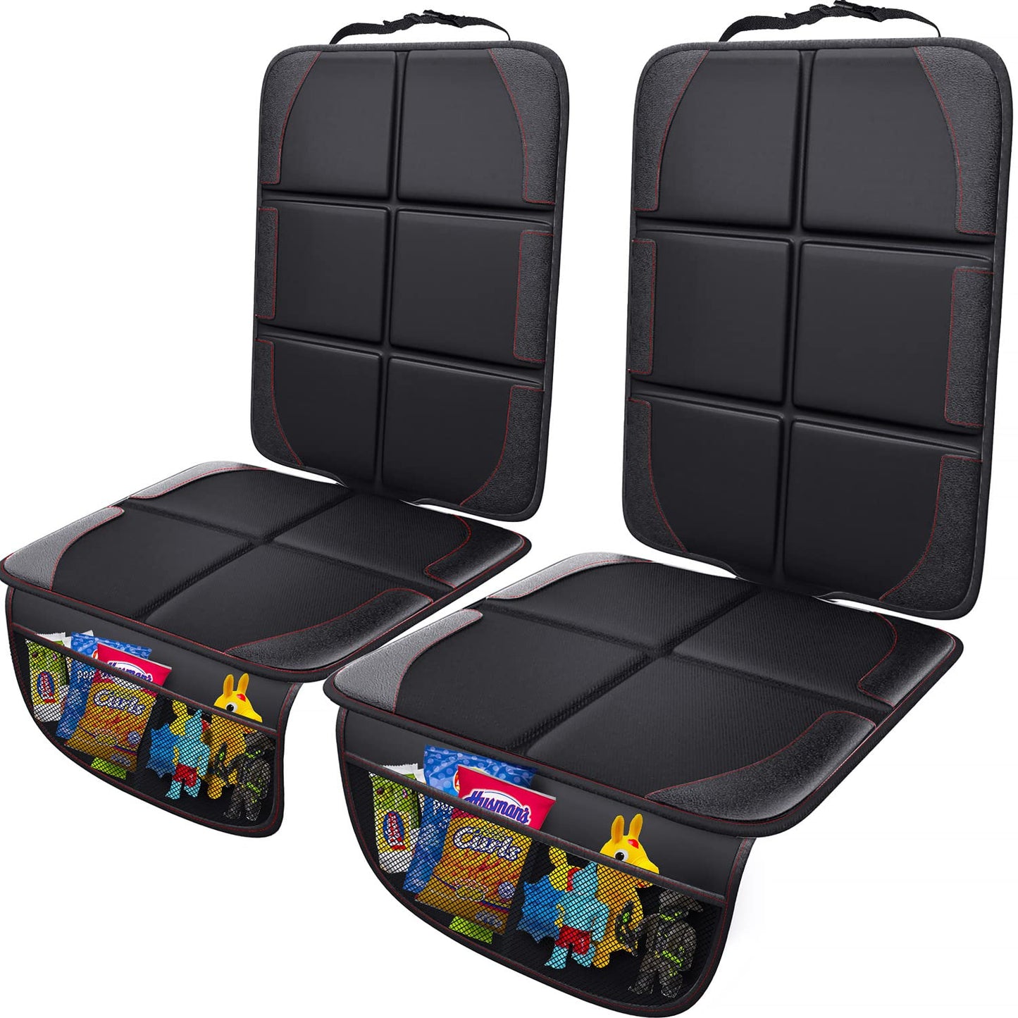 Gimars Car Seat Protector, 2 Pack, Waterproof 600D Fabric Carseat Protector Car Seat Cover For Child Car Seat With Nonslip Backi