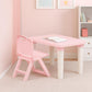 Happy Bear Table And Folding Chair Set For Kids Strong & Durable Plastic Made Rectangle Table With Box Space For Stationery 3 Le