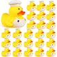Sotiff 24 Pcs Rubber Ducks 2 Inch Cool Rubber Ducky Bath for Party Favors Birthday Party Gifts Beach Summer Bath Tub Pool (Chef 