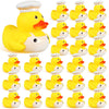 Sotiff 24 Pcs Rubber Ducks 2 Inch Cool Rubber Ducky Bath for Party Favors Birthday Party Gifts Beach Summer Bath Tub Pool (Chef 
