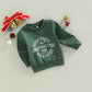 Mozikqin Toddler Baby Christmas Outfit Girl Boy Crewneck Sweatshirt Letter Print Long Sleeve Sweater Shirt Fall Clothes (Christm