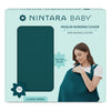 Nintara Baby Muslin Nursing Cover  100% Organic Gots Cotton, Adjustable Neck Strap, Breathable Lightweight Breastfeeding Cover,