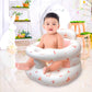 Inflatable Baby Seat For Babies 4-36 Months, Blow Up Floor Chair With Built-In Air Pump For Sitting Support, Perfect For Winter