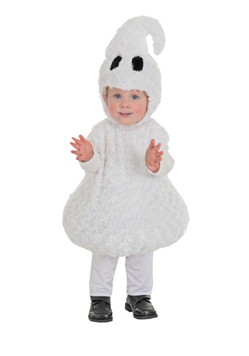 Underwraps Unisex Child Underwraps Toddler'S Halloween Ghost Belly Babies Costume, White, X-Small Us