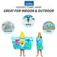 Franco Baby Shark Bath/Pool/Beach Soft Cotton Terry Hooded Towel Wrap, 24 In X 50 In, Kids