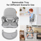 Yoleo Baby High Chair Booster Seat For Dining Table, Adjustable Height Travel High Chairs With Tray, Toddler Foldable Booster Se