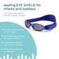 Baby Banz Retro Baby Sunglasses, 0-24 Months - Pacific Blue - Uv Eye Protection