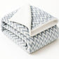 VAS COLLECTIONS Ultra Soft Baby Blanket | Flannel + Sherpa | 2Layer AllSeason AC Sheet for Newborns (024 M)  Grey White