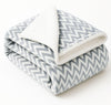 VAS COLLECTIONS Ultra Soft Baby Blanket | Flannel + Sherpa | 2Layer AllSeason AC Sheet for Newborns (024 M)  Grey White