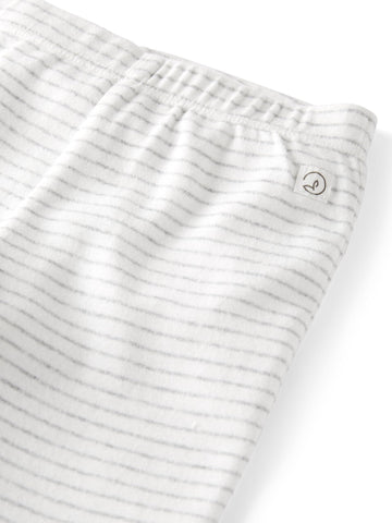 Little Planet By Carter'S Baby 2-Pack Pants Made With Organic Cotton, Gray Stripe Cream Footed, 9 Months