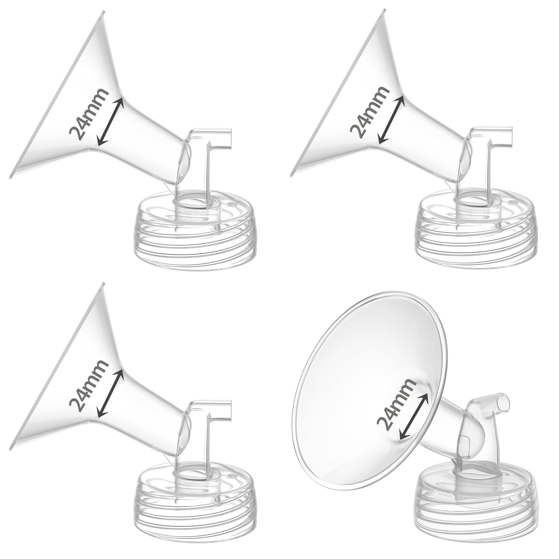 Tovvild Breast Pump Parts For Spectra S1 S2, Replacement Pump Parts 24 Mm Flange Compatible With Motif Luna/Amada Mya, For Spect