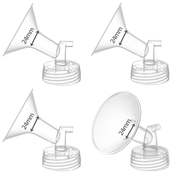 Tovvild Breast Pump Parts For Spectra S1 S2, Replacement Pump Parts 24 Mm Flange Compatible With Motif Luna/Amada Mya, For Spect