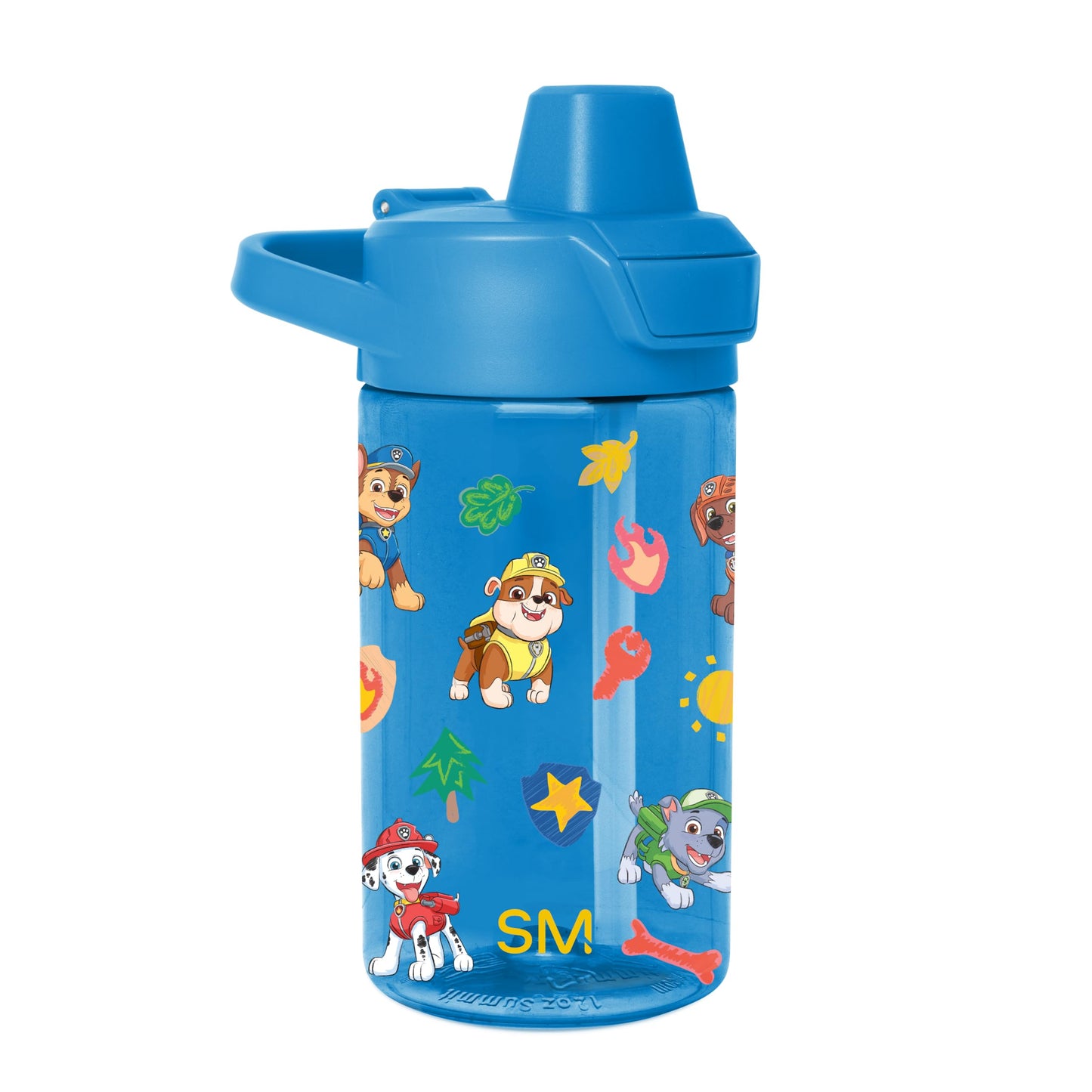 Simple Modern Paw Patrol Kids Tritan Plastic Summit Water Bottle | 12 oz BPA-Free Cup with Covered Leak Proof Straw Lid for Boys