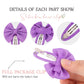 40Pcs Snap Hair Bows Clips With Grosgrain Ribbon For Girls, 2 Inch Hair Accessories For Kids And Teens
