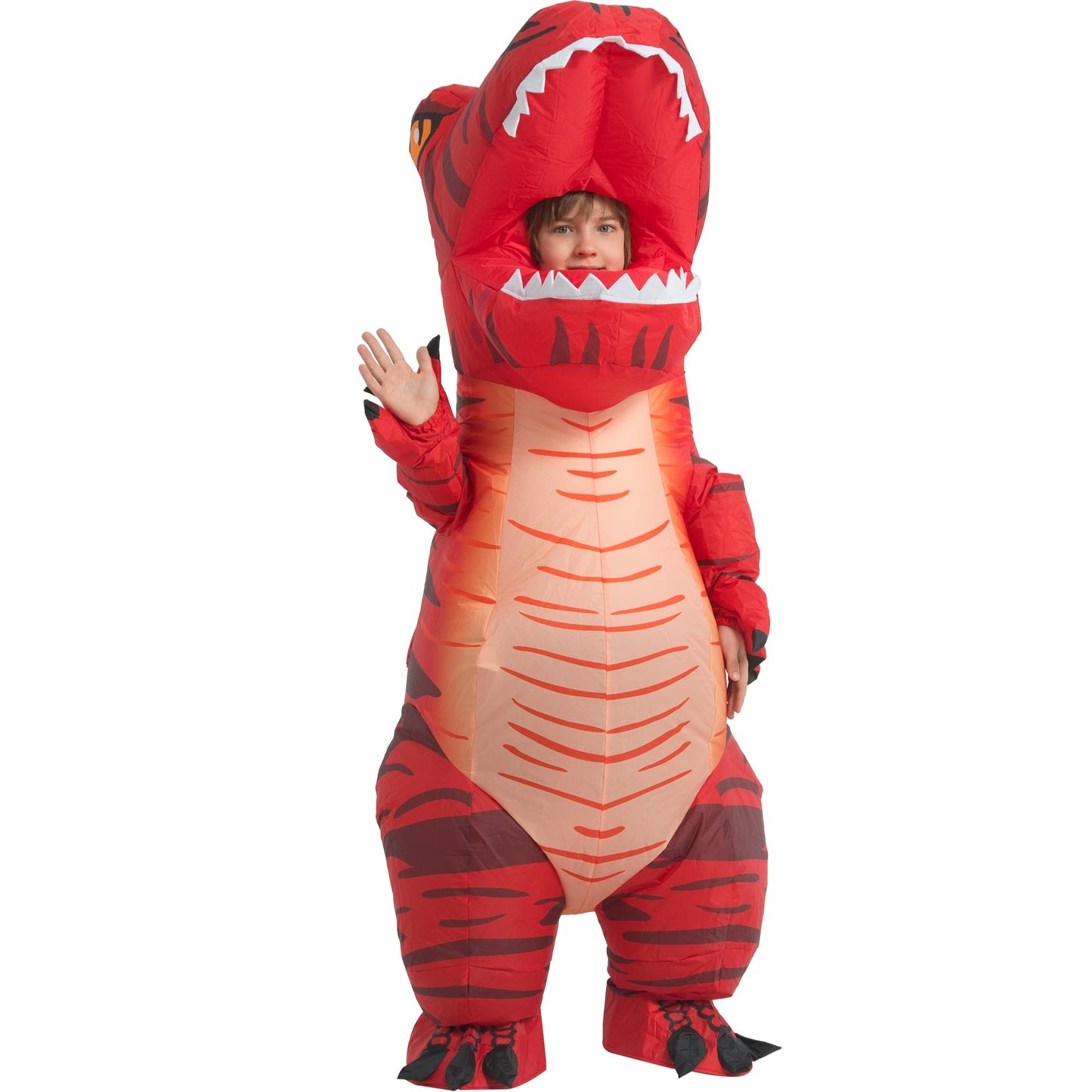 Rquxmt Blow Up Trex Costume,Inflatable Costumes For Kids,Inflatable Dinosaur Costume,Halloween Costumes For Boys Girls (4-5Yrs)