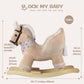 Rock My Baby Rocking Horse, Baby Animal Rocking Horse with Seat, Ride on Horse, Plush Rocking Horse with Realistic Sound, Wooden