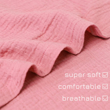 Hooyax Muslin Baby Lounger Cover Soft Organic Cotton Slipcover Fits Newborn Lounger For Baby Boys And Girls (Flesh Pink)