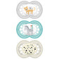 Mam Original Day & Night Baby Pacifier, Nipple Shape Helps Promote Healthy Oral Development, Glows In The Dark, 6-16 Months, Uni