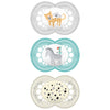 Mam Original Day & Night Baby Pacifier, Nipple Shape Helps Promote Healthy Oral Development, Glows In The Dark, 6-16 Months, Uni