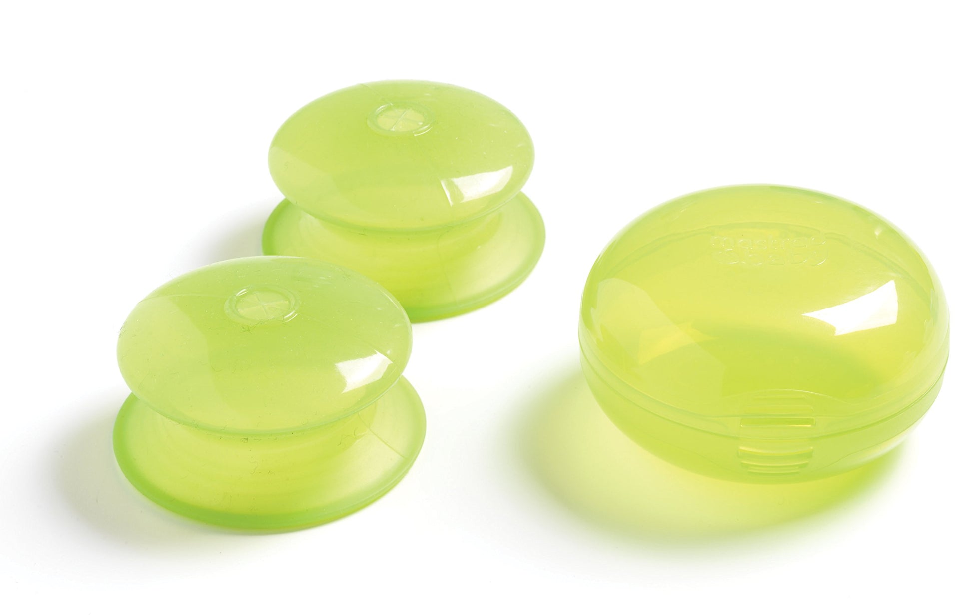 Mastrad Baby Straw Cap - Green - One Size - 2 ct