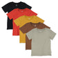 Honestbaby Baby Organic Cotton Short Sleeve T-Shirt Multi-Packs, 5-Pack Graphic Nature, 12 Months