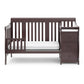Storkcraft Portofino All-in-One Convertible Crib & Changer (Pebble Gray) - GREENGUARD Gold Certified, Fits Standard Crib Mattres