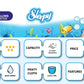 Swim Diapers, Swim Pants For Little Swimmers Size 3-4 (9-31 Lbs, Count- 20 Pcs), Disposable Diaper For Splashers