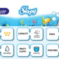 Swim Diapers, Swim Pants For Little Swimmers Size 5-6 (24-55 Lbs, Count- 14 Pcs), Disposable Diaper For Splashers