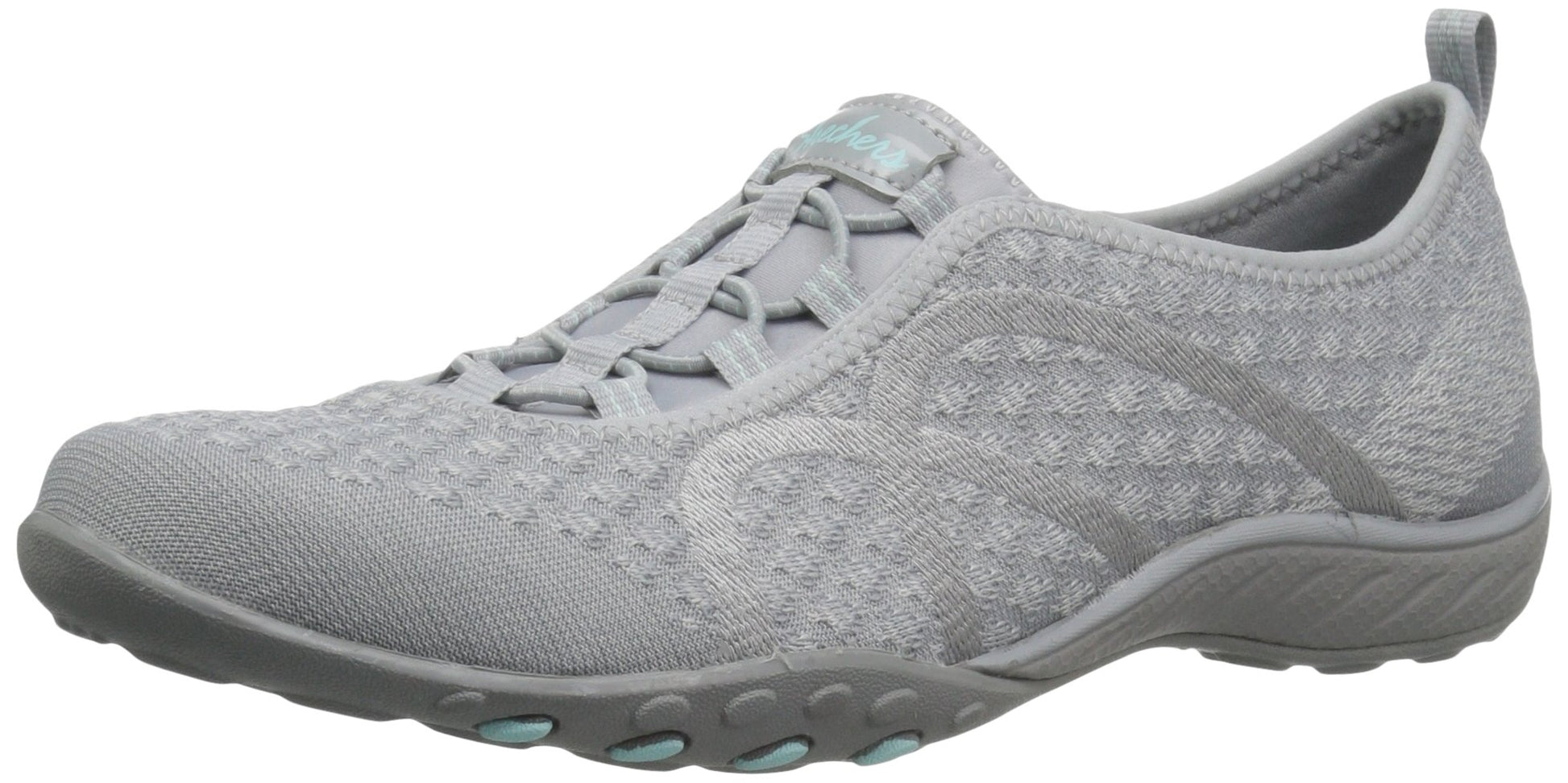 Skechers Sport Womens Breathe Easy Fortune Fashion Sneaker,Grey Knit,7 M Us