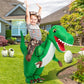 Goosh Inflatable Dinosaur Costume Kids 48In Halloween Blow Up Costumes For Boys Girls Riding T Rex Air Costume For Party