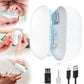 Electric Nail Clipper With Led Light & 2 Speeds, 3 In 1 Design, Electric Nail Trimmer With Nail Clip Storage, Usb Rechargeable A
